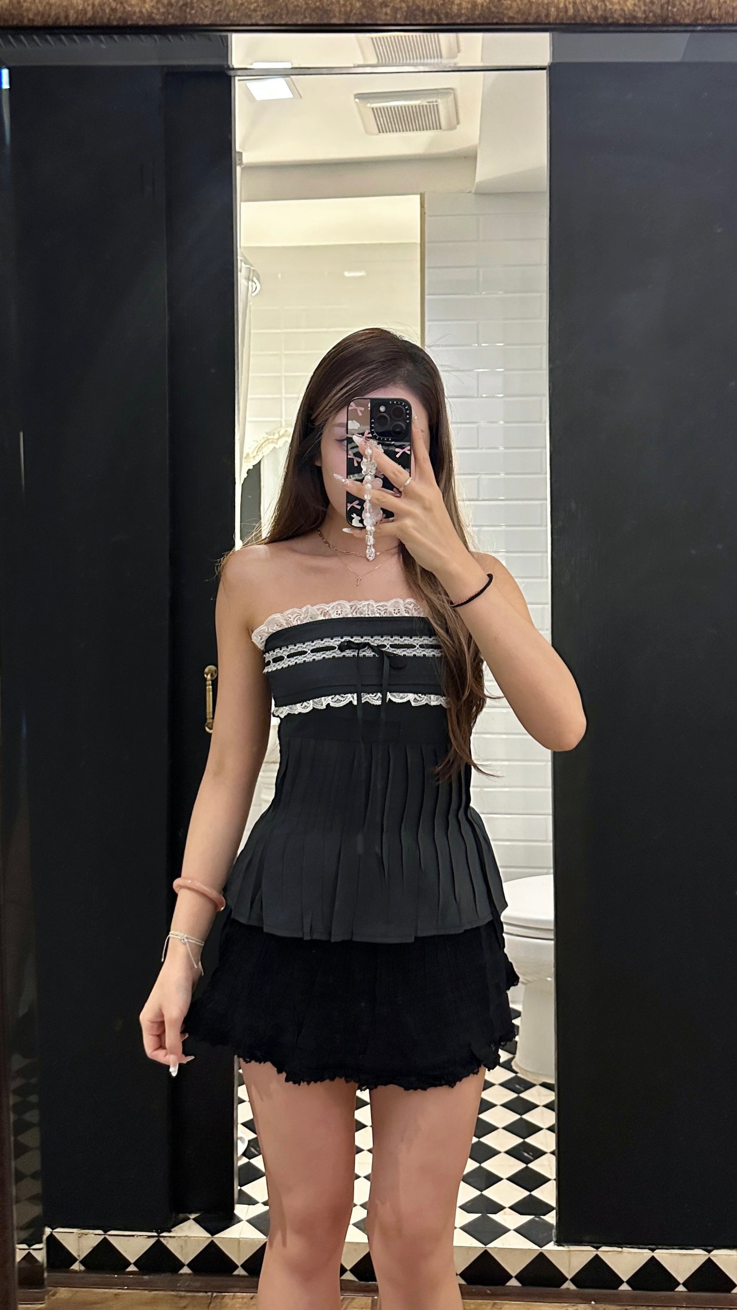 抹胸芭蕾綁帶上衣