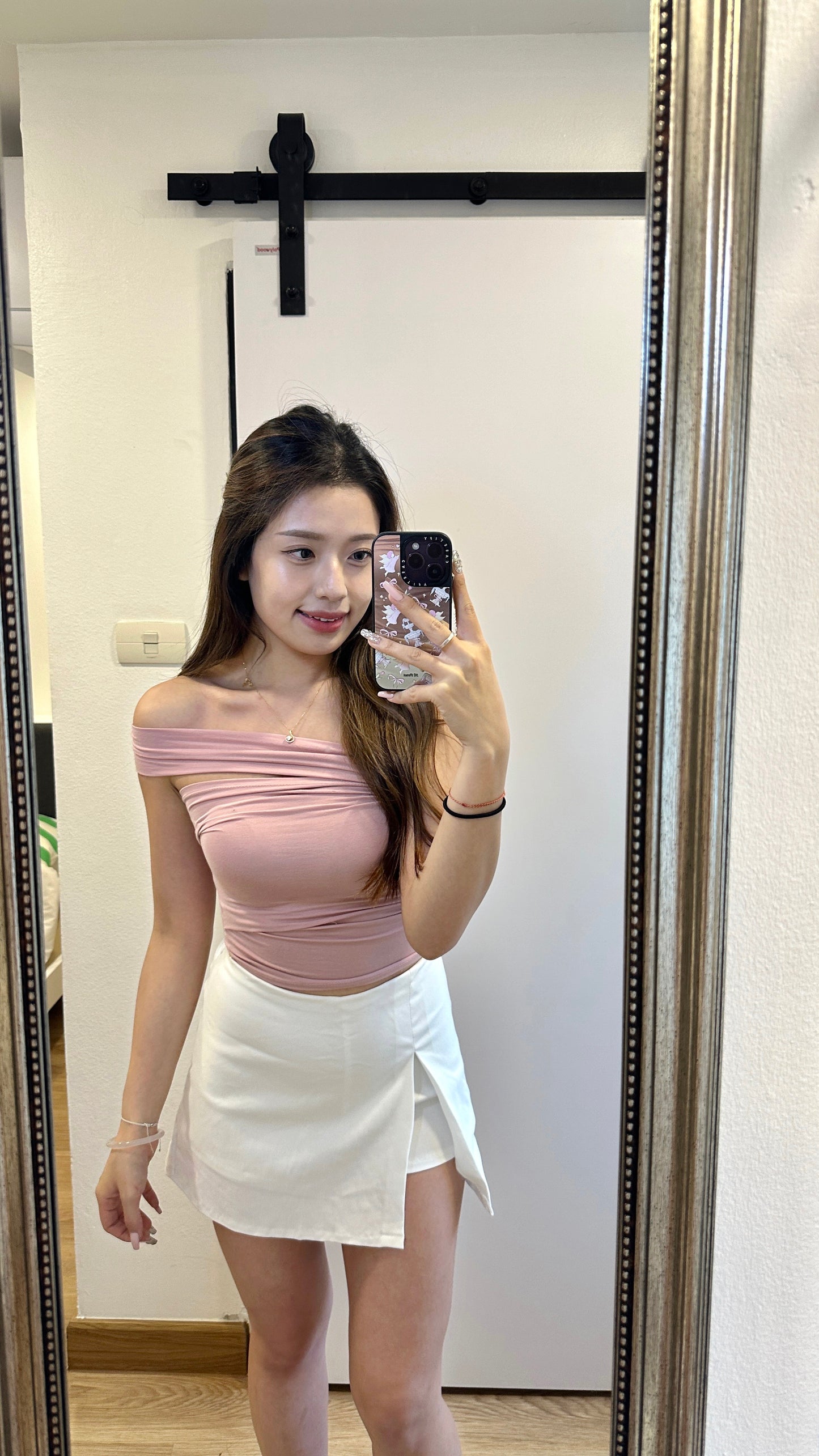 絕美斜膊特色上衣