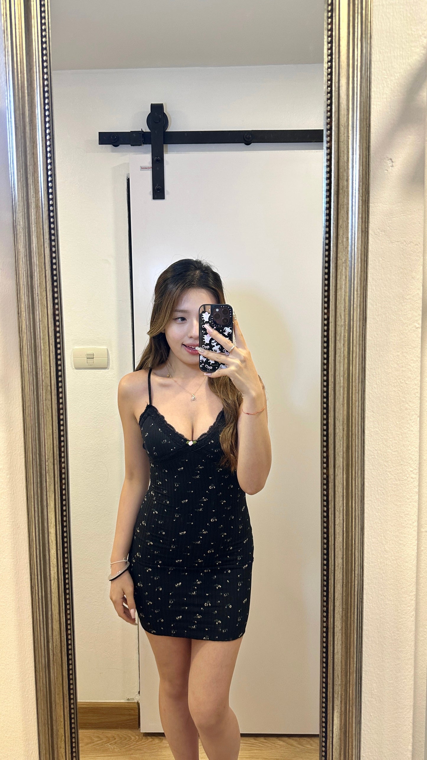 小溫柔碎花連身裙(連外套)