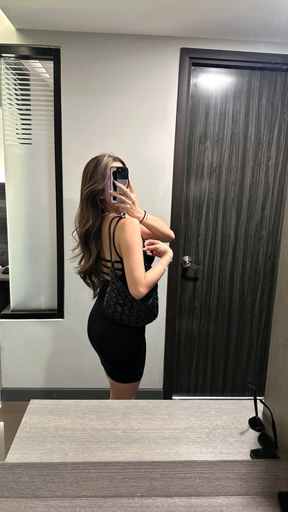 超美露背連身裙