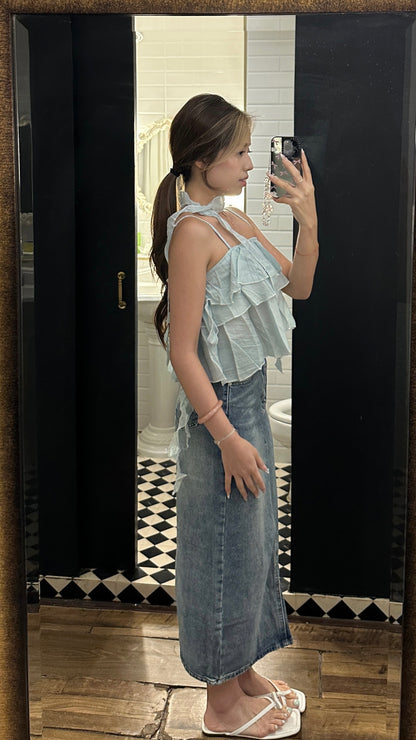 闊闊吊帶飄逸上衣